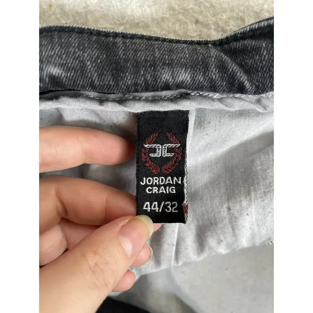 Jordan Craig Legacy Jeans Mens 44x32 Aaron Moto Rider Distressed Street Whiskers
